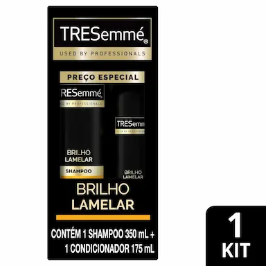 Kit TRESemmé Brilho Lamelar Shampoo 350ml + Condicionador 175ml