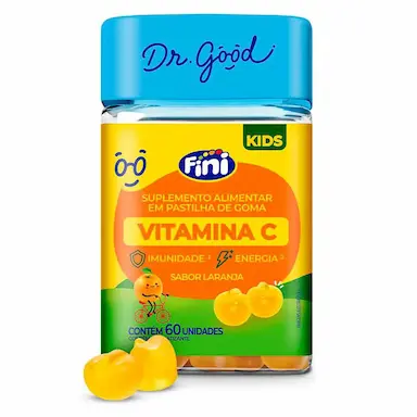 VItamina C Dr. Good Kids Infantil Laranja 60 unidades