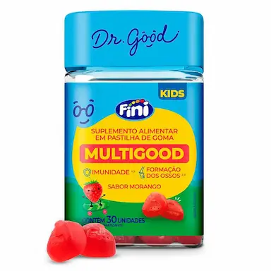 Polivitamínico Dr. Good Multigood Kids Morango Infantil 30 gomas