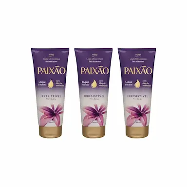 HIDRATANTE CORPORAL PAIXãO BISNAGA 200ML IRRESISTIVEL-3UN