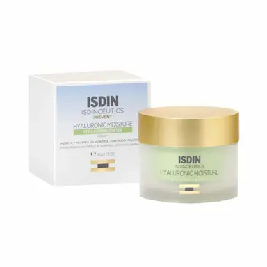  Creme Facial Anti-Idade Isdin Hyaluronic Moisture Pele Mista e Oleosa 50g
