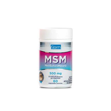 Suplemento Alimentar Stem MSM Metilsulfonilmetano 500mg - 60 Cápsulas