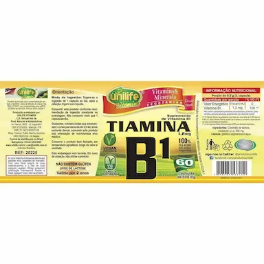 Vitamina B1 Tiamina 60cap
