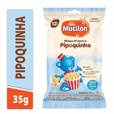 Snack Mucilon Minha Primeira Pipoquinha 35g