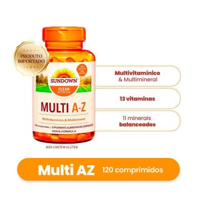 Polivitamínico Sundown Multi A-Z 120 comprimidos