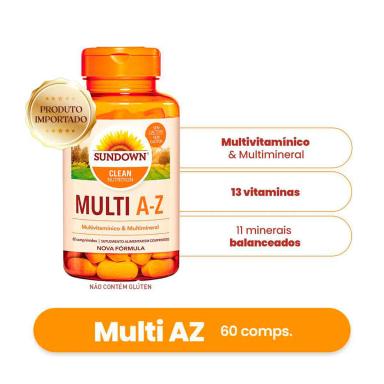 Polivitamínico Sundown Multi A-Z 60 comprimidos