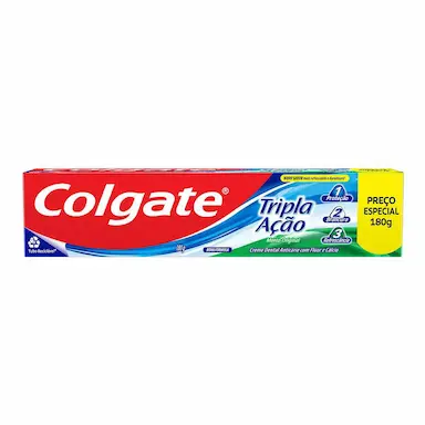 Creme Dental Colgate Tripla Ação Anticárie Menta Original 180g
