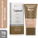 Protetor Solar Facial Episol Color FPS 70 Pele Clara 40g