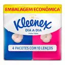 Kit Lenços de Papel Kleenex com 4 pacotes de 10 lenços