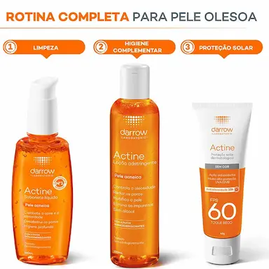 Loção Adstringente Actine Pele Acneica com 190ml Curativo Infantil Cremer Minions Flexível com 10 unidades 