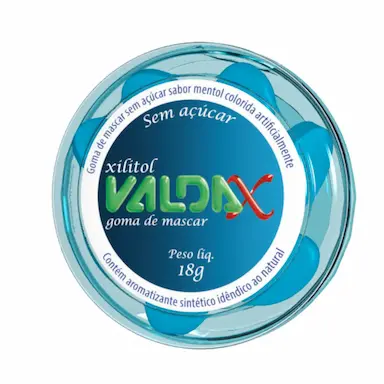 Valda X Chiclete de Xilitol Sem Açúcar com 18g