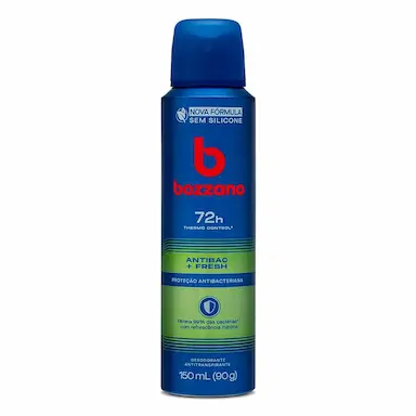 Desodorante Antitranspirante Aerosol Bozzano Antibac + Fresh Masculino 48h 150ml