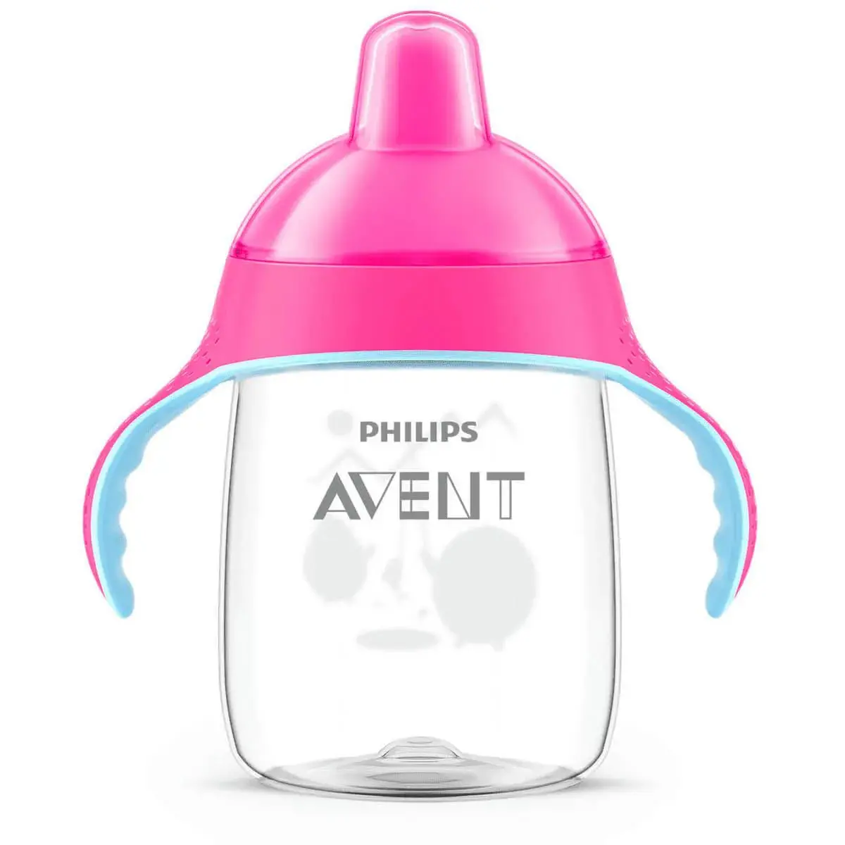 Copo Philips Avent Pinguim Rosa com bico 340ml
