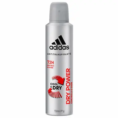 Desodorante Antitranspirante Aerosol Adidas Dry Power Masculino 72h 150ml