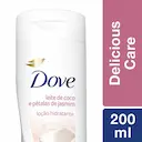 Loção Hidratante Corporal Dove Delicious Care Leite de Coco e Pétalas de Jasmim com 200ml