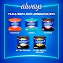 Absorvente Always Noturno Suave G com Abas - 8 unidades