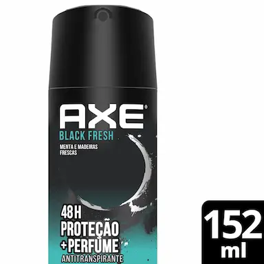 Desodorante Antitranspirante Spray Axe Black Masculino 48h 152ml