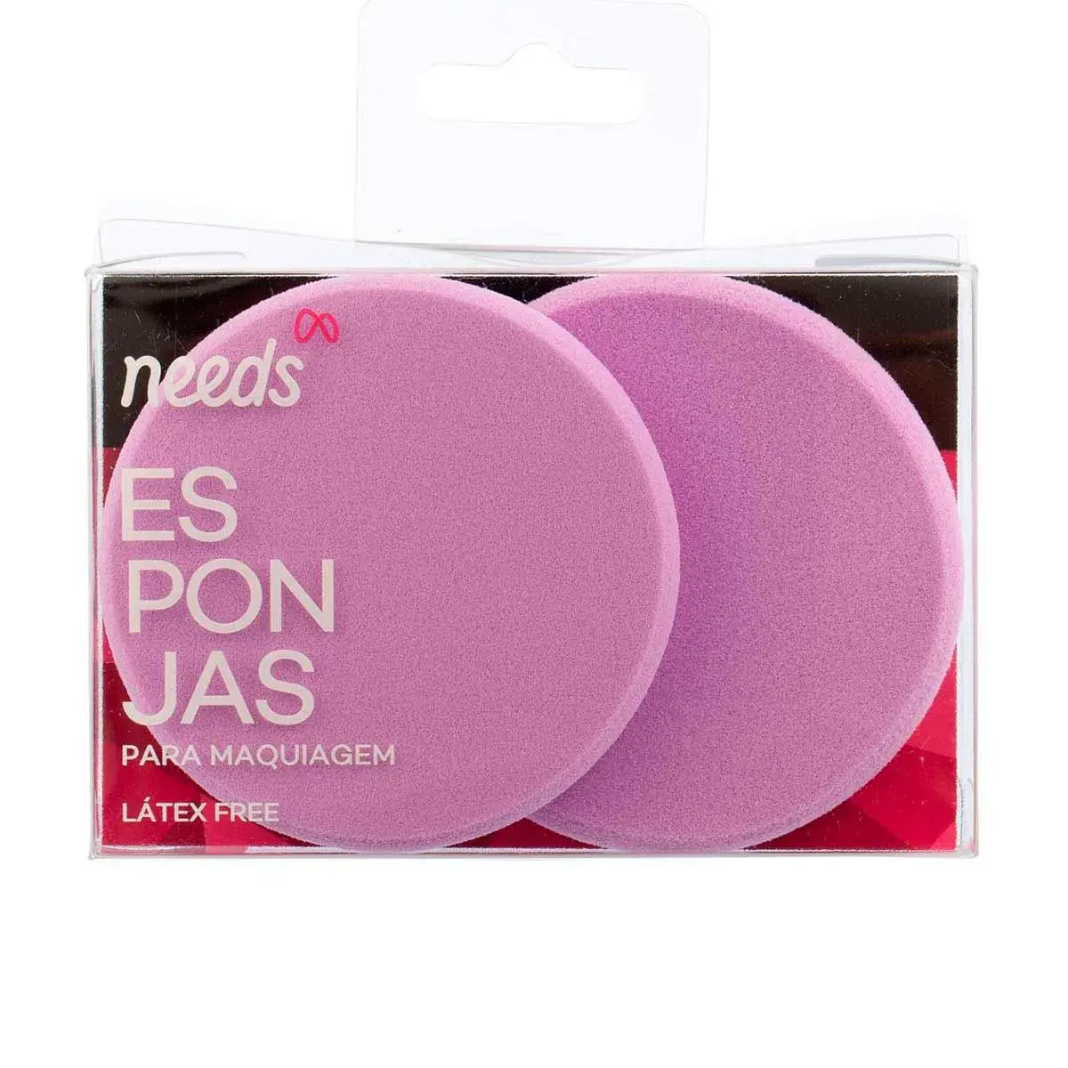 Esponjas de Maquiagem Triss/Needs em Disco Lilás 2 unidades