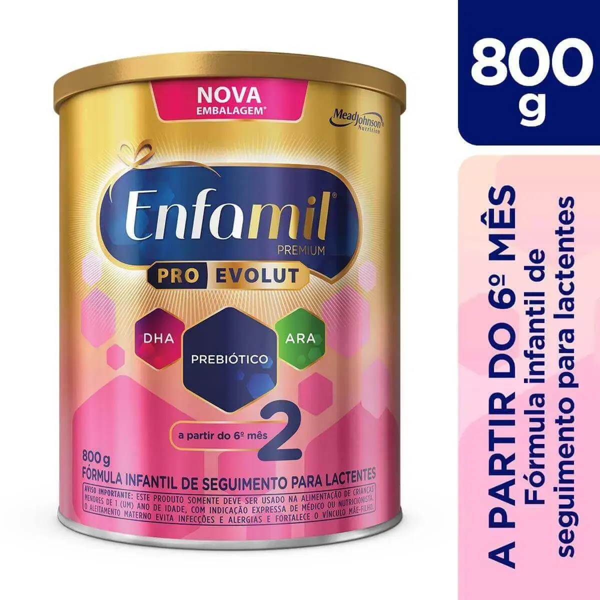 Fórmula Infantil Pro Evolut 2 Enfamil Premium 6 a 12 meses 800g