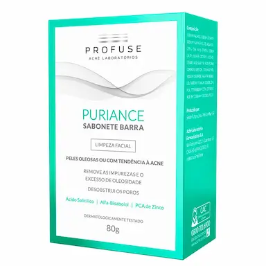 Sabonete Facial em Barra Profuse Puriance Pele Oleosa a Acneica com 80g