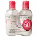 Kit Água Micelar Dermatólogica Bioderma Sensibio H2O com 2 unidades de 250ml cada