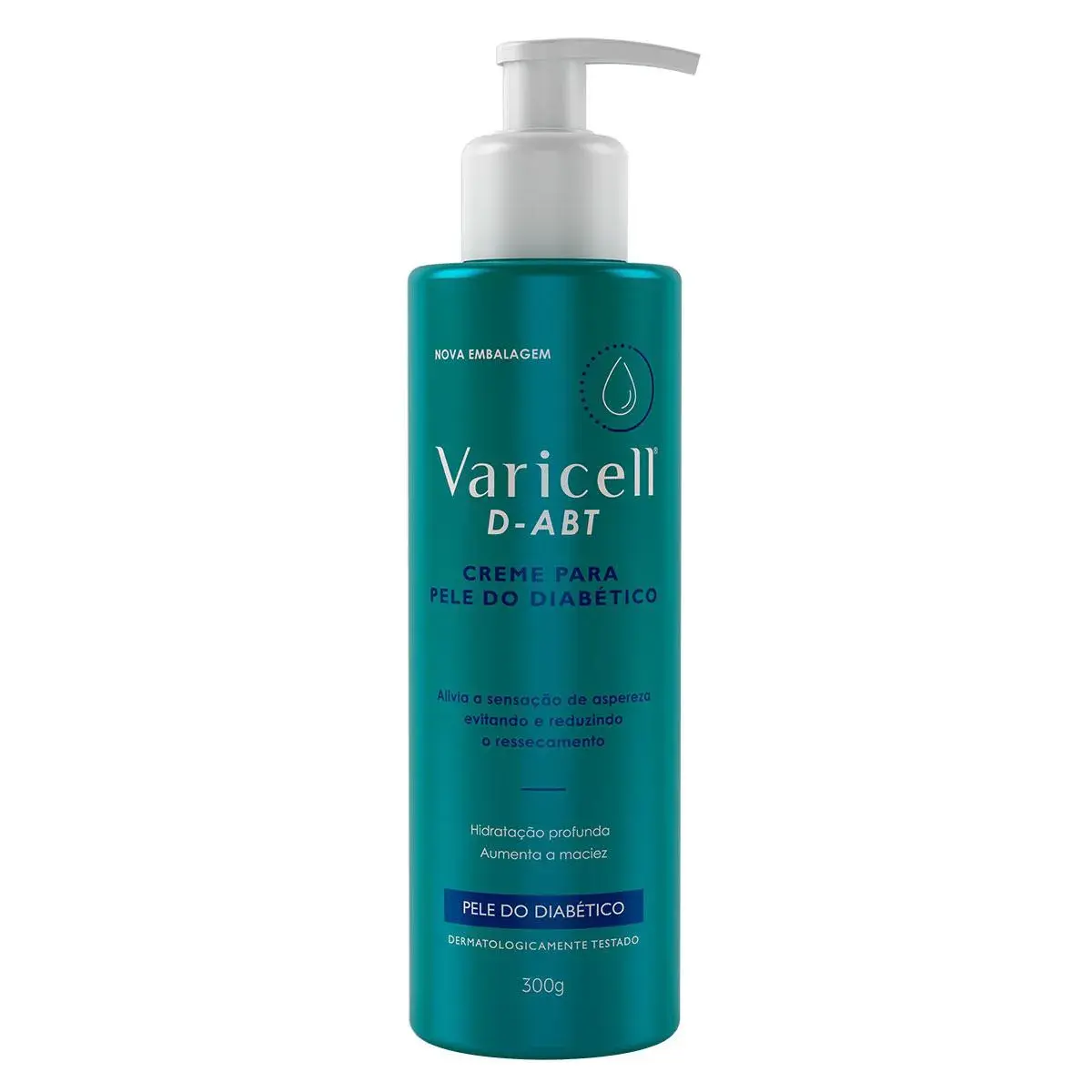 Creme Hidratante para Pele do Diabético Varicell D-ABT com 300g