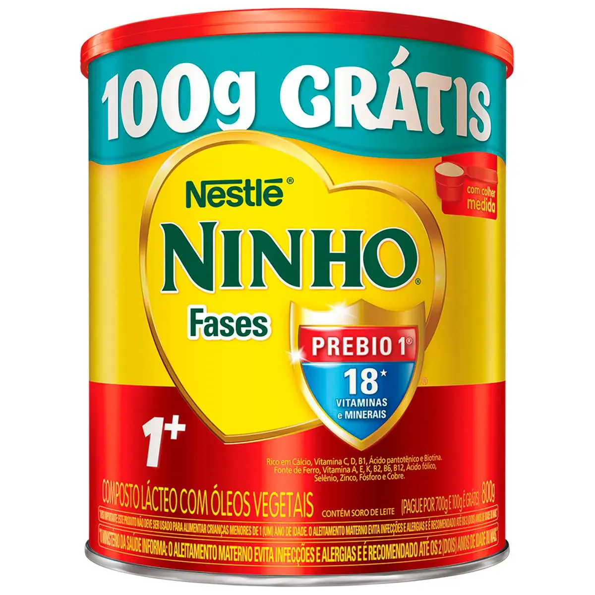 Composto Lácteo Ninho Fases 1+ com 800g