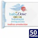 Lenço Umedecido Baby Dove Hidratação Enriquecida com 50 unidades