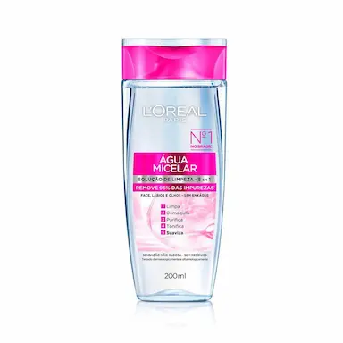 Água Micelar L'Oréal Paris Solução de Limpeza 5 em 1 200ml