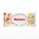Lenço Umedecido Huggies Puro e Natural com 48 unidades