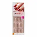 Unhas Autocolantes Impress Girlie Girl Curto com 24 Unidades