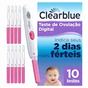 Teste de Ovulação Digital Clearblue com 10 Unidades