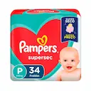 Fralda Pampers Supersec P - 34 Unidades