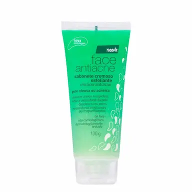 Sabonete Facial Esfoliante Antiacne Needs Pele Oleosa ou Acneica 100g