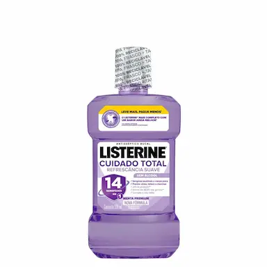 Enxaguante Antisséptico Bucal Listerine Cuidado Total Zero Álcool Menta Premium 500ml