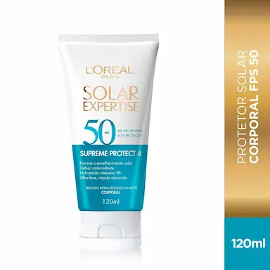 Protetor Solar Corporal L'Oréal Paris Solar Expertise Supreme Protect 4 FPS 50 120ml