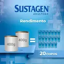 Kit Suplemento Alimentar Sustagen Adultos+ Baunilha com 2 unidades de 400g