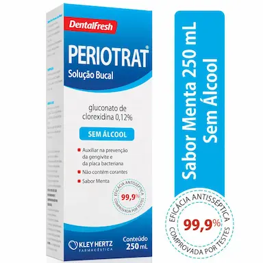 Solução Antisséptica Bucal Periotrat Sem Álcool com 250ml