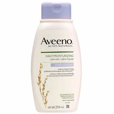 Sabonete Líquido Aveeno Daily Moisturizing Lavanda e Ylang com 354ml