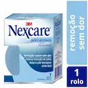 Curativo Fita de Silicone Nexcare Peles Sensíveis com 1 rolo de 25,4mm x 3,65m