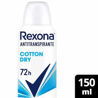 Kit 2 Desodorante Rexona Cotton Dry Feminino 72h Aerossol Antitranspirante com 150ml + 5 Sorox Frutas Vermelhas 550ml