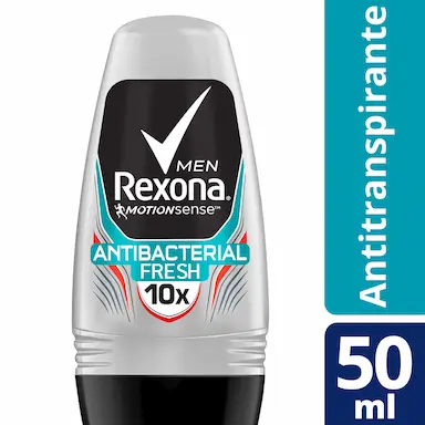Rexona Men Antibacterial Fresh Desodorante Masculino Roll-On com 50ml