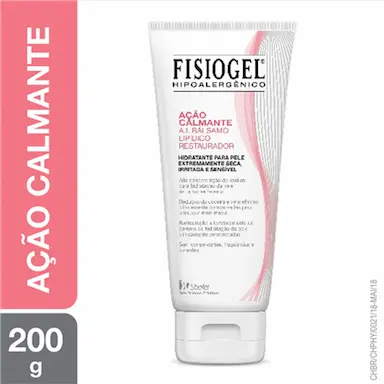Bálsamo Lipídico Restaurador Hidratante Fisiogel A.I. Ação Calmante Pele Seca e Sensível com 200ml