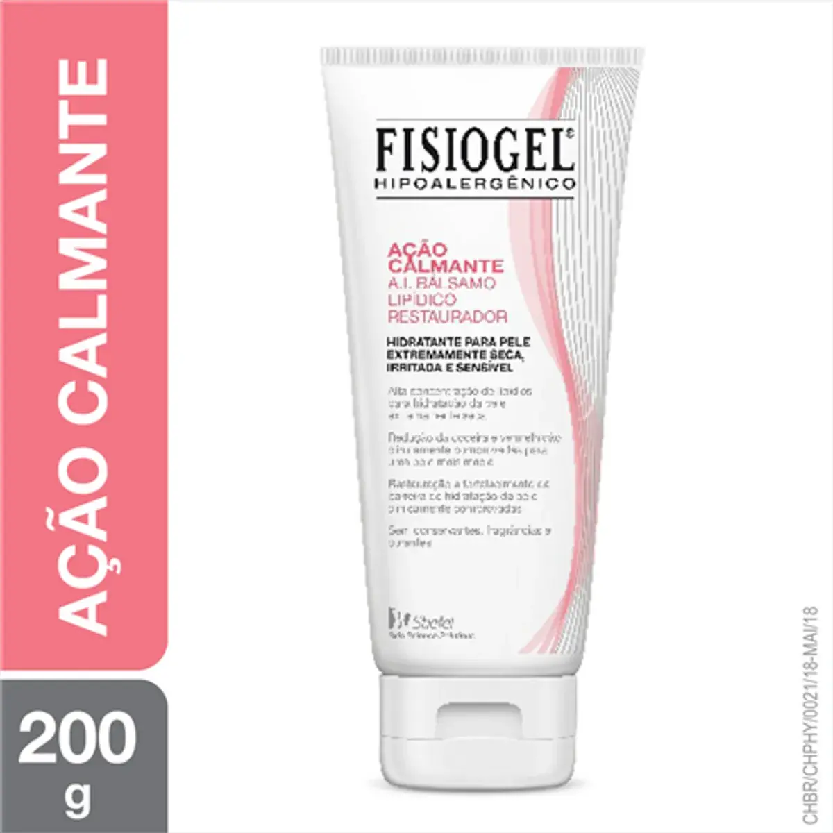 Bálsamo Lipídico Restaurador Hidratante Fisiogel A.I. Ação Calmante Pele Seca e Sensível com 200ml