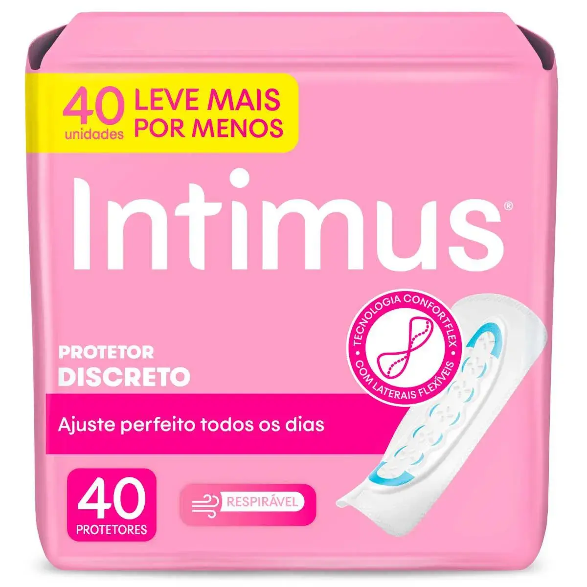 Protetor Diário Intimus Discreto Ultrafino com 40 Unidades