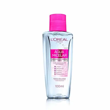 Água Micelar L'Oréal Paris Solução de Limpeza 5 em 1 100ml