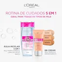 Água Micelar L'Oréal Paris Solução de Limpeza 5 em 1 400ml