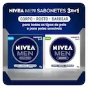 Sabonete em Barra Nivea Men 3 em 1 Original Protect 90g