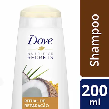 Shampoo Dove Nutritive Secrets Ritual de Reparação com 200ml