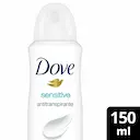 Desodorante Dove Sensitive Sem Perfume Aerossol Antitranspirante com 150ml